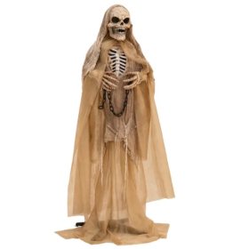 Decorate An Outdoor Skeleton For Halloween