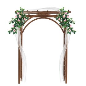 7FT Dark Brown Garden Arch (Option: Dark Brown)