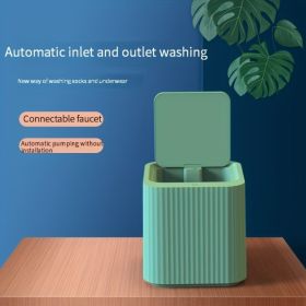 Random Color Fully Automatic Mini Washing Machine Baby Clothes Underwear Small Washing Machine Dormitory Socks Washing Machine (Option: 1pc)