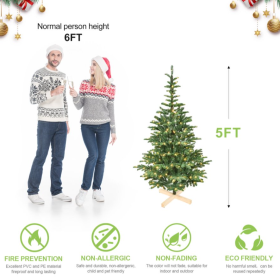 5.6.7.8.ft PE PVC Mixed Tree (Option: 5foot mixed tree)