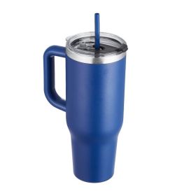 Vacuum Mug 40oz Insulated Coffee Cup with Handheld (Color: Blue, Type: Insulated Mug)